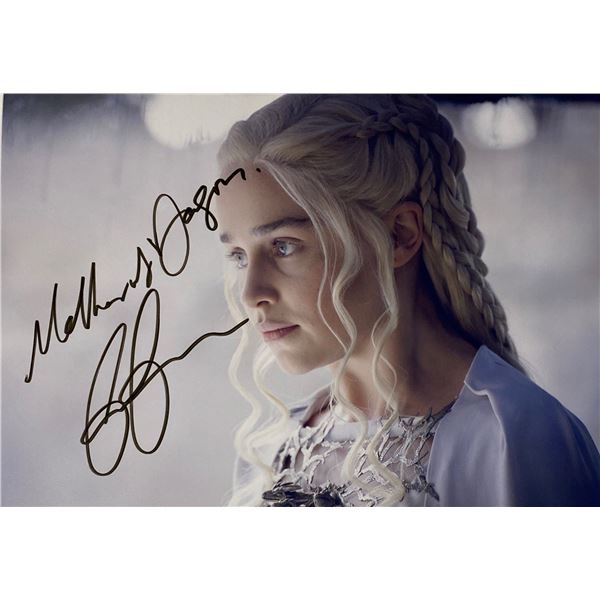 Autograph Signed Emilia Clarke Photo