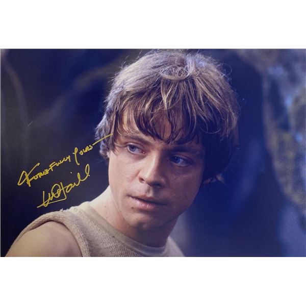 Signed Star Wars Mark Hamill Photo