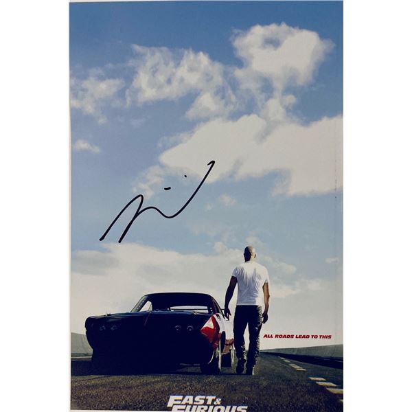 Autograph Signed Fast and Furious Mvin Diesel Photo