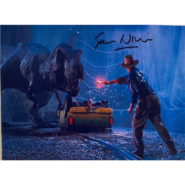 Autograph Signed Sam Niell Jurrassic Park Photo
