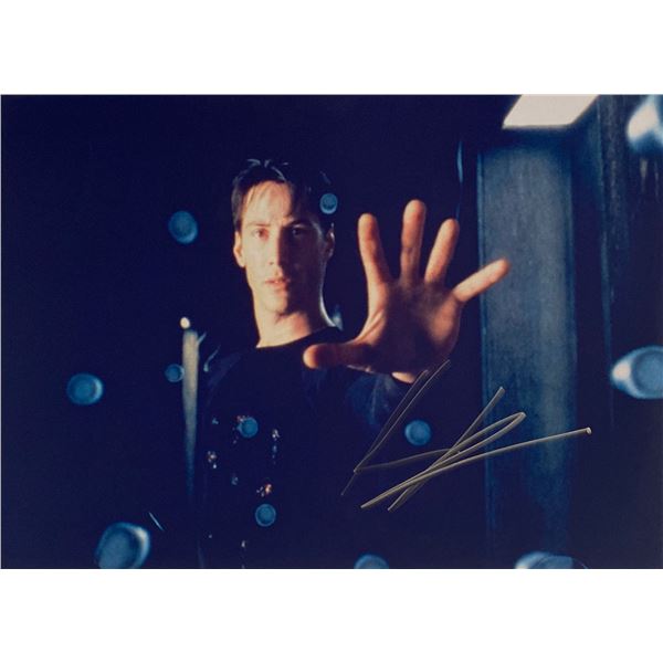 Autograph Signed Matrix Keanu Reeves Photo