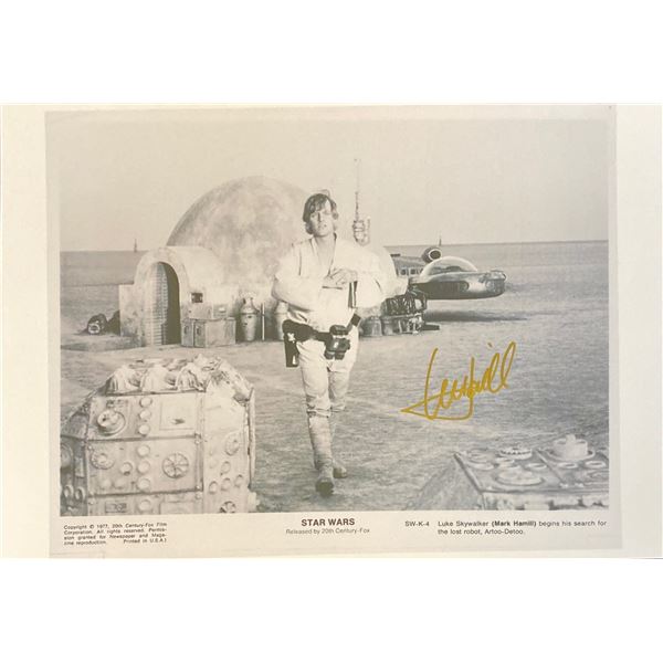 Signed Star Wars Media Press Photo