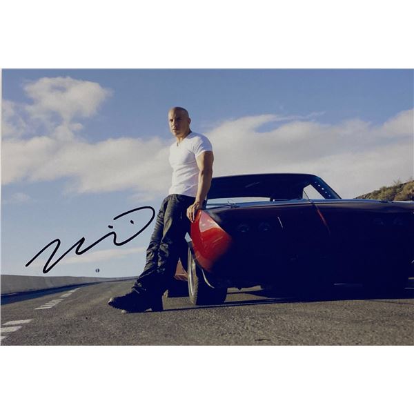 Autograph Signed Fast and Furious Mvin Diesel Photo