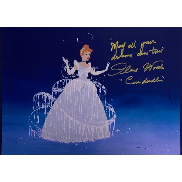Autograph Signed Cinderella Ilene Woods Photo