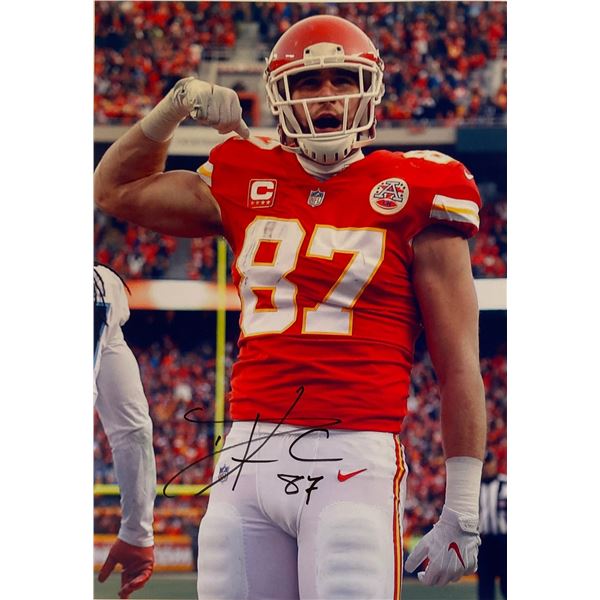 Autograph Signed Travis Kelce Photo
