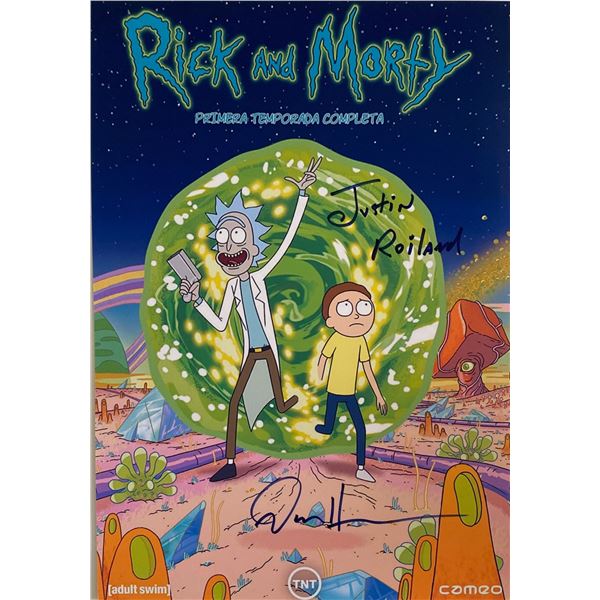 Autograph Signed Rick and Morty Photo
