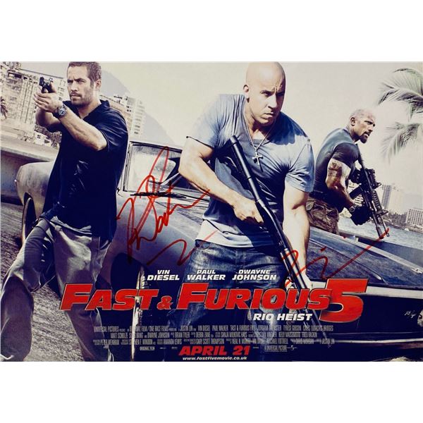 Autograph Signed Fast and Furious Paul Walker Photo