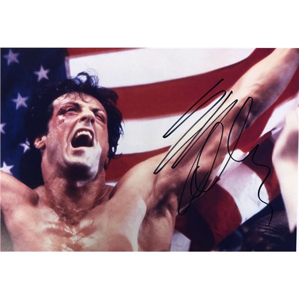 Sylvester Stallone Autograph Signed Rocky Photo
