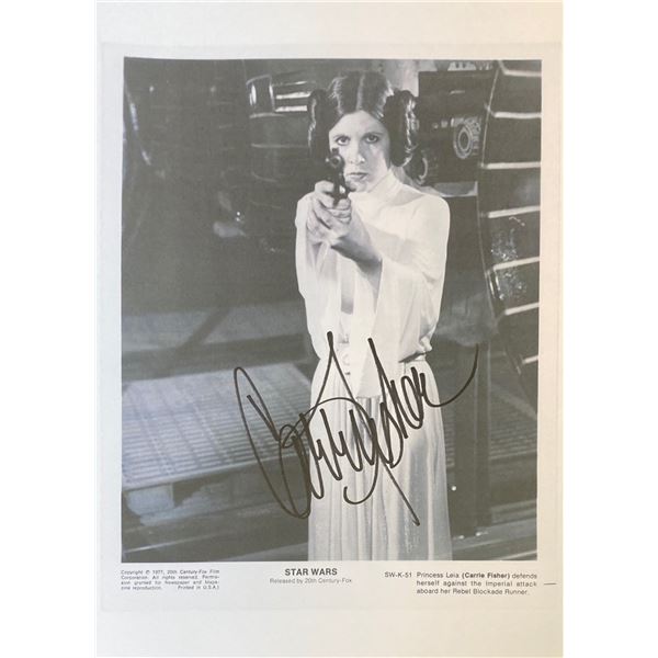 Signed Star Wars Media Press Photo