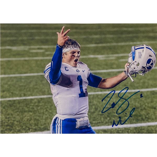 Autograph Signed Zach Wilson Photo