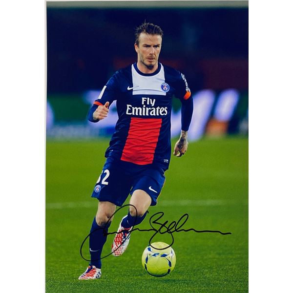 Autograph Signed David Beckham Photo