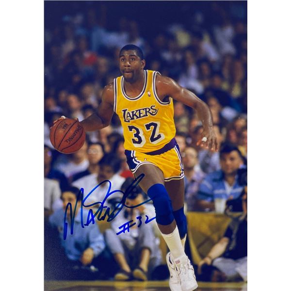 Autograph Signed Basketball Magic Johnson Photo