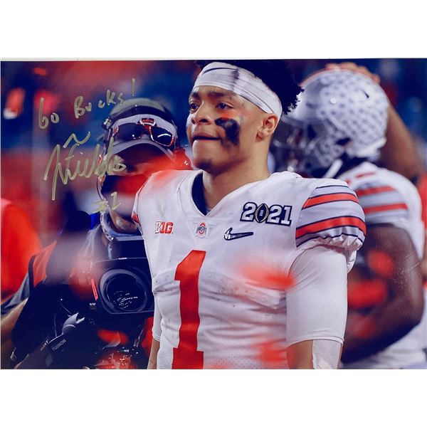Autograph Signed Justin Fields Photo