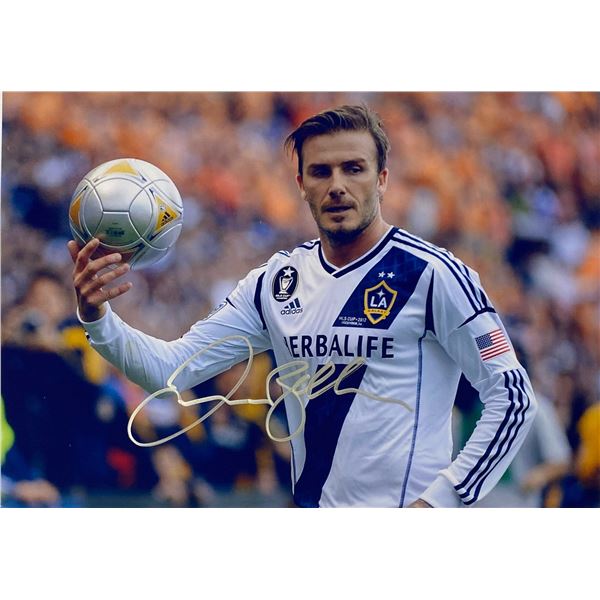 Autograph Signed David Beckham Photo