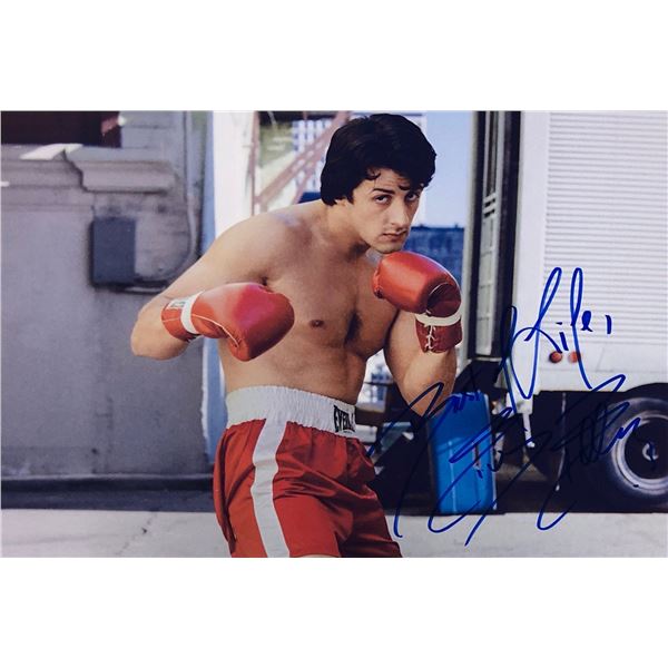 Sylvester Stallone Autograph Signed Rocky Photo