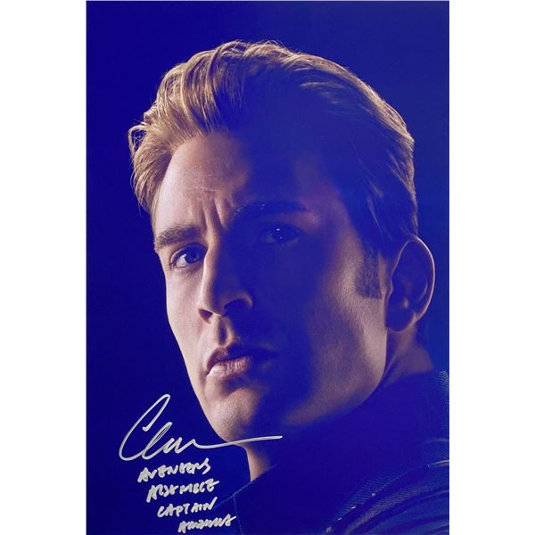 Autograph Signed Avengers Chris Evans Photo