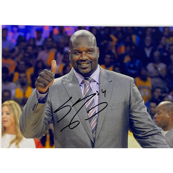 Autograph Signed Basketball Shaquille O'Neal Photo