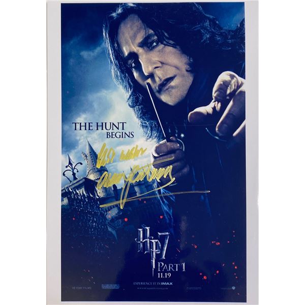 Autograph Signed Alan Rickman Photo