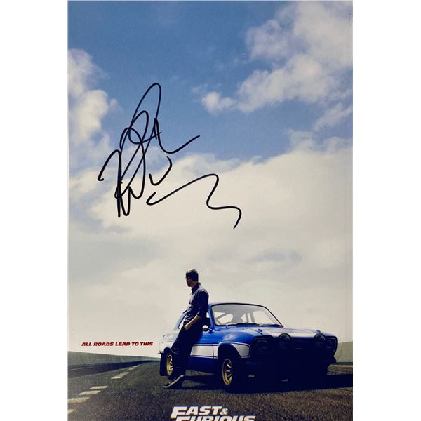 Autograph Signed Fast and Furious Paul Walker Photo