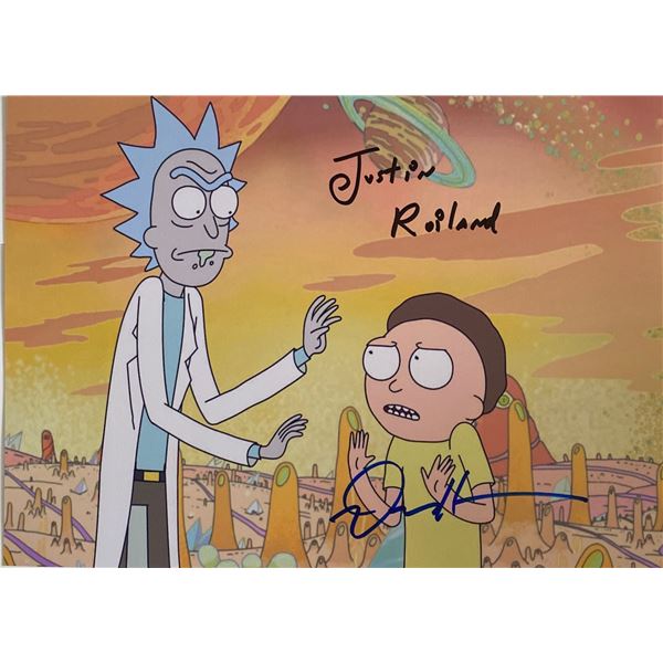 Autograph Signed Rick and Morty Photo