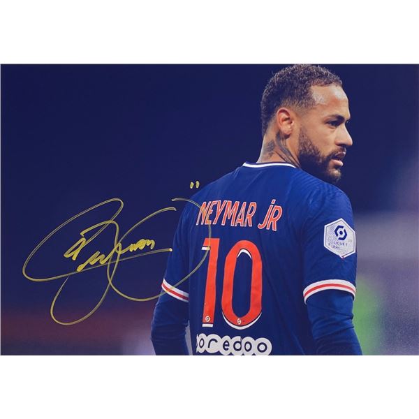 Autograph Signed Neymar Photo
