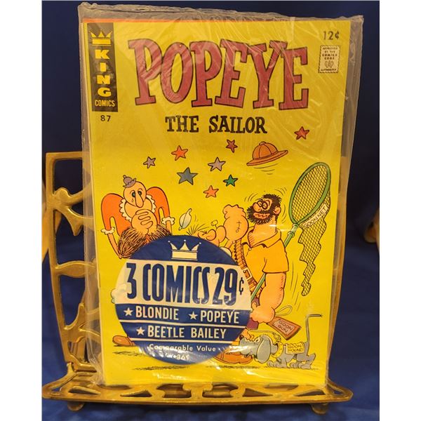 3 Comic Package-Popeye the Sailor #87 King Comics July 1967/ Beetle Bailey King Comics #60 1967/ Blo