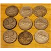 Image 2 : Lot of 9 Silver Twenty Five Cent Coins Of Various Years With Image of Queen Elizabeth II