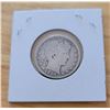 Image 1 : One 1898 American Silver Twenty Five Cent Coin