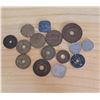 Image 1 : Lot of 15 Uniquely Shaped Foreign Coins