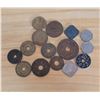 Image 2 : Lot of 15 Uniquely Shaped Foreign Coins