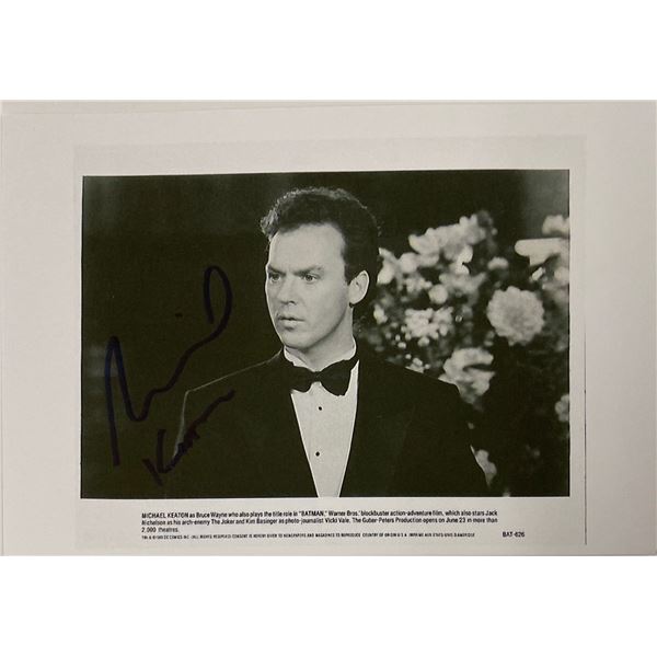 Signed Batman Media Press Photo
