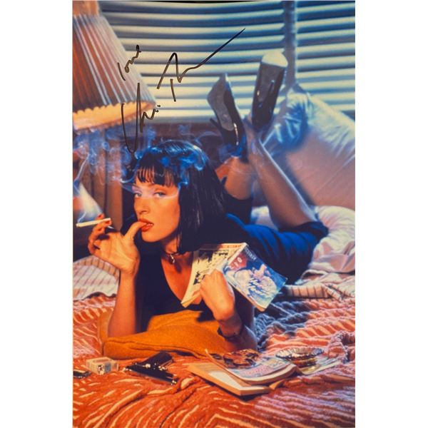 Autograph Signed Pulp Fiction Uma Thurman Photo