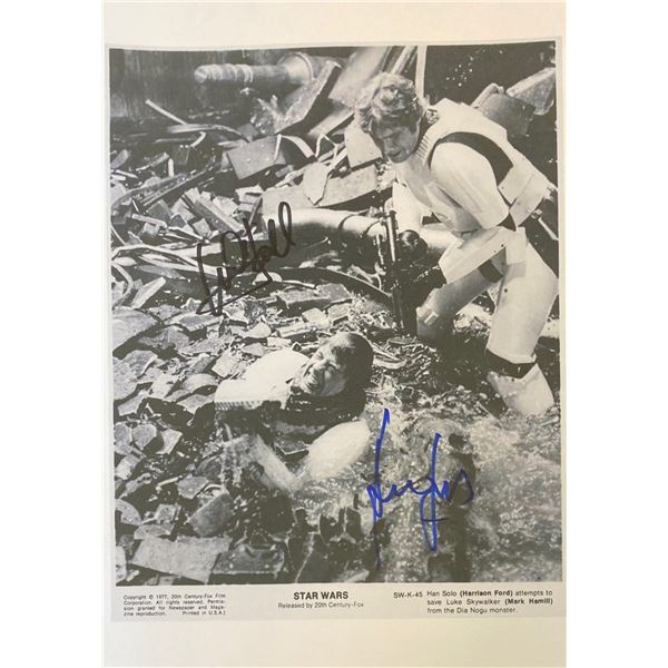Signed Star Wars Media Press Photo