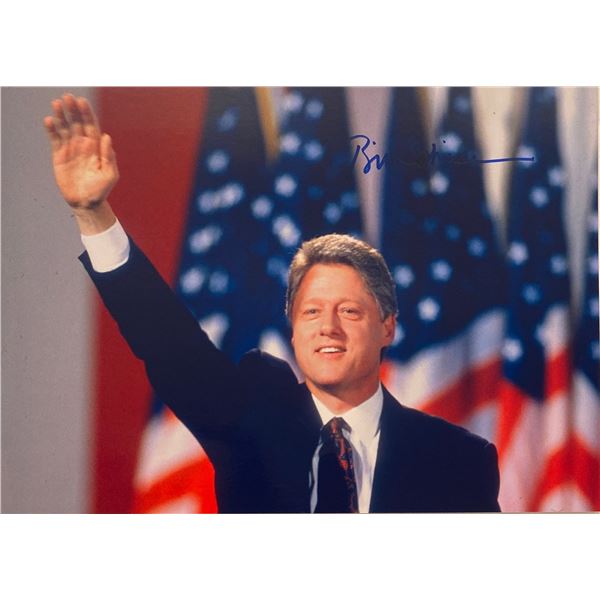 Autograph Signed Bill Clinton Photo