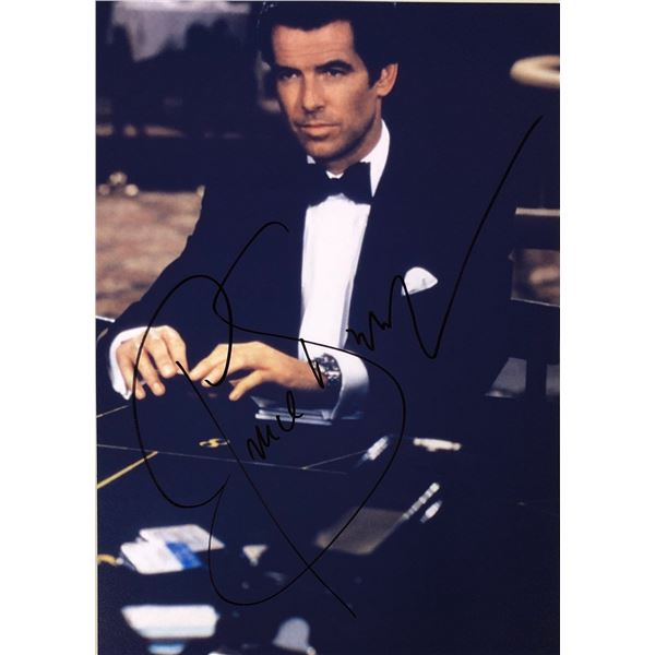 Pierce Brosnan Autograph Signed James Bond 007 Photo