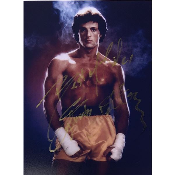 Sylvester Stallone Autograph Signed Rocky Photo