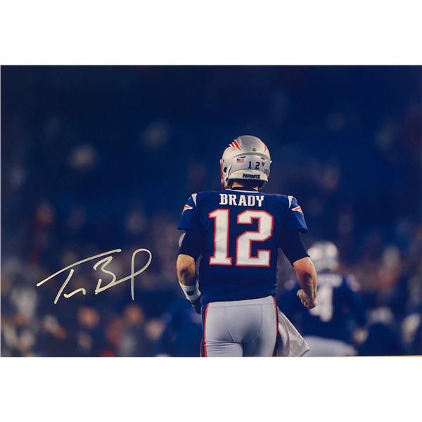 Autograph Signed Tom Brady Photo