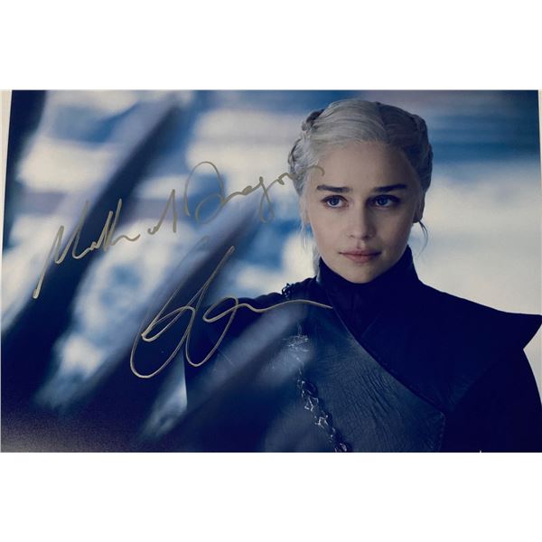 EMELIA CLARKE Signed Autographed Photo Movie Image COA hologram main image 1