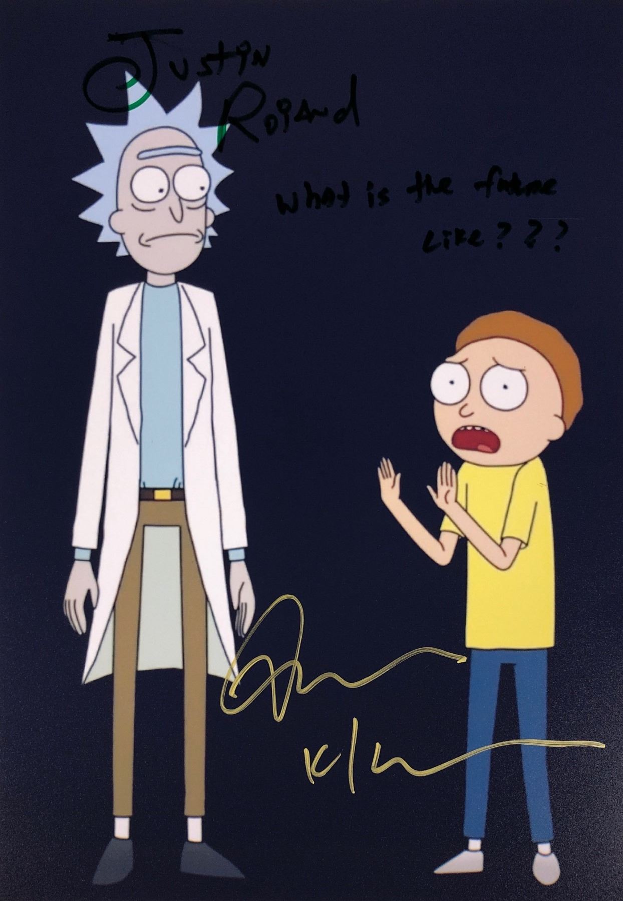 Rick Pate Maglietta Uomo The Grandfather Morty Dan Sanchez Rick Meeseeks – Nero, XXX-Large