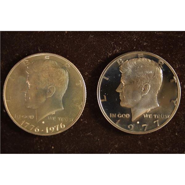 1976-S & 1977-S JFK PROOF HALF DOLLARS