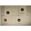 Image 2 : 4 FRANKLIN MINT HOLIDAY CARDS WITH 1 1/2"
