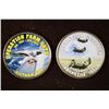 Image 1 : 2 COLORIZED BU JFK HALF DOLLARS. "OPERATION