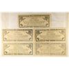 Image 2 : 5-SERIES 1944 PHILIPPINES 10 PESO EMERGENCY BILLS