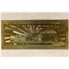 Image 2 : 2009-A GOLD FOIL REPLICA $100 U.S. NOTE