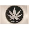 Image 1 : 1 TROY OZ .999 FINE SILVER PROOF ROUND "HAPPY