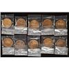 Image 2 : 10 ASSORTED LINCOLN PROOF CENTS 1961-1974
