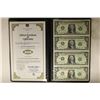 Image 1 : 2009 UNCUT SHEET OF 4-US $1 FRN'S CRISP UNC IN