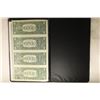 Image 2 : 2009 UNCUT SHEET OF 4-US $1 FRN'S CRISP UNC IN