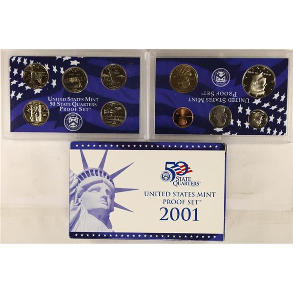 2001 US PROOF SET (WITH BOX)