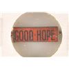 Image 1 : VINTAGE METAL TOBACCO TAG.  COLORIZED "GOOD HOPE"